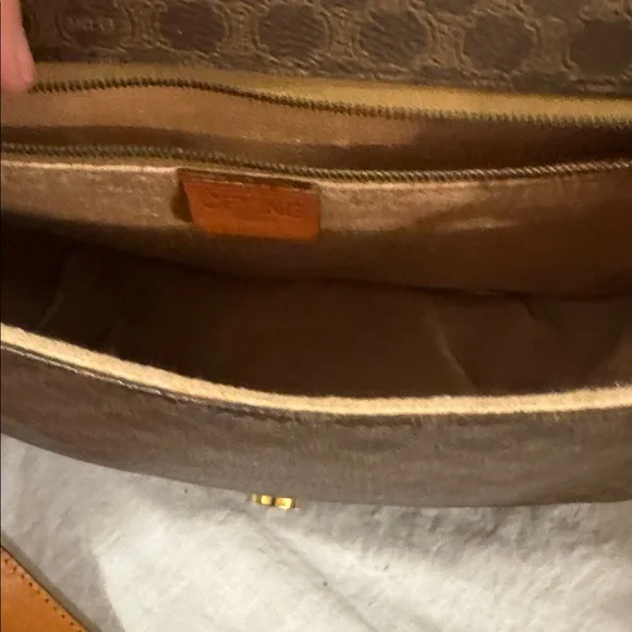 Celine Brown Monogram Crossbody Bag
